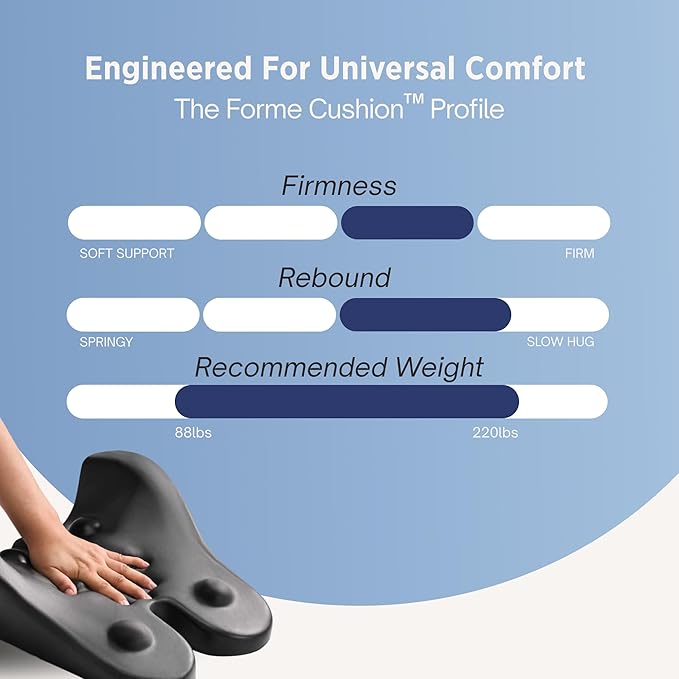 Lumbar Support Pillow for Office Chair - Lower Back Pain Relief Cushion with Adjustable SpineAlign™ Bolster, Memory Foam Pillow for Car, Couch, Gaming Seats - Dual Straps, Dark Grey