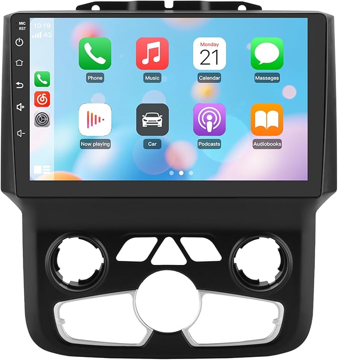 Junsun 5G WiFi Car Radio for Dodge Ram 1500 2500 3500 2013-2019,Wireless Wire CarPlay/Android Auto GPS DSP RDS,9" HD IPS Display Support Cargo Rearview BT 5.0 AM/FM Auto AC 2GB+32GB