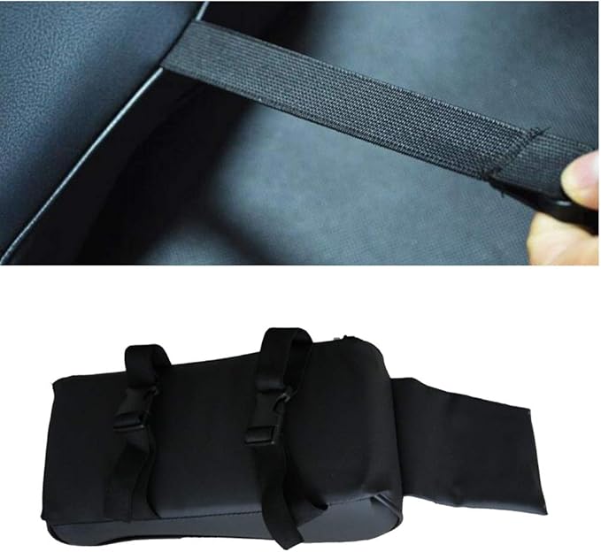 WJSKDQ Car Armrest Cushion Soft Memory Foam Car Armrest Cushion Armrest for Car Center Console Black
