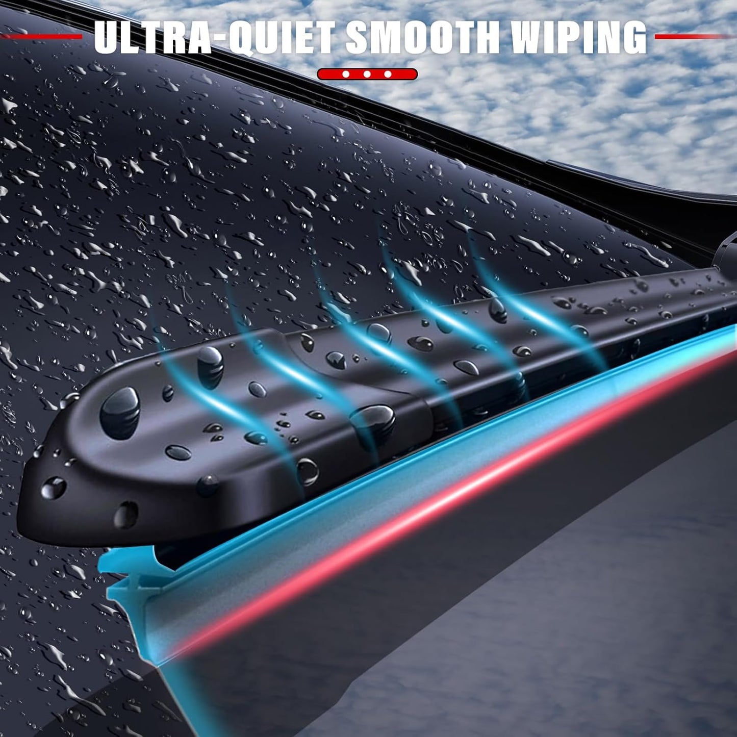 Windshield Wiper Blades Replacement for Ford C-Max Cmax 2013 2014 2015 2016 2017 2018 Original Factory Quality Front Rear Wipers Blade Set for My Car - 28" 26" 12" (Pack of 3)