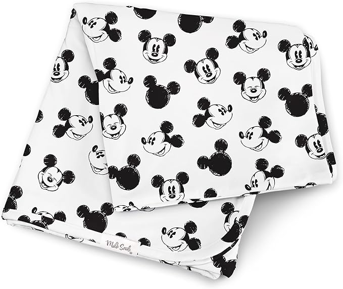 Milk Snob Disney Infant Boy/Girl Swaddle Blanket, Soft Receiving, Security and Play, Toddler Infant NewbornBedding, Baby Shower, Baby Registry Gift (Mickey Mouse Sketch) 34 * 34 inches