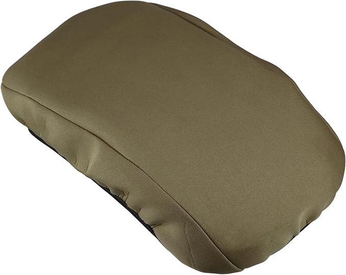 X AUTOHAUX Car Center Console Armrest Cover for Chevrolet Equinox 2018-2023 Neoprene Interior Arm Rest Cover Elbow Cushion Pad Deep Brown