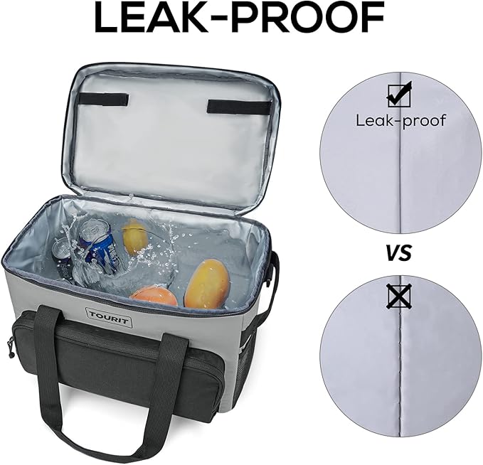 TOURIT Small Soft Cooler Bag Insulated, 24/35/46-Can Lunch Cooler Bag, Ice Chest, 14.6/24/32L Leakproof & Portable Coolers for Picnic, Beach, Camping, Work, Travel, Trip