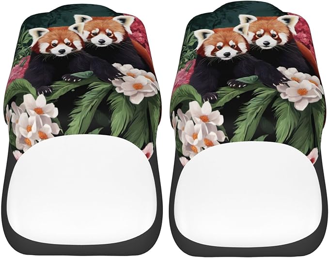 Delerain Car Seat Covers Set 2Pcs, Red Panda Universal Front Car Seats Vehicle Enterior Protector Suitable Fits Most Car Auto SUV Sedan Truck