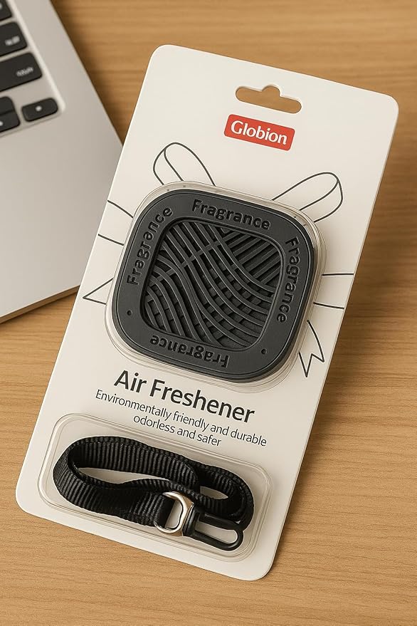 Car Air Freshener Diffuser – Sandalwood Vent Clip Inspired by 1 Hotel, Long-Lasting Natural Scent, Sleek Refillable Design, Eliminates Odors – Pink