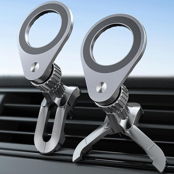 eSamcore Fits MagSafe Car Mount [2 Pack], Magnetic Phone Holder for Car Vent Strong N52 Magnets Air Vent Cell Phone Holder Clip for iPhone 17/16/15/14/13/ Pro Max