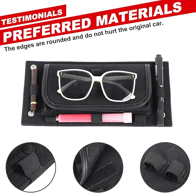 Overhead Storage Bag Compatible with INEOS Grenadier 2020-2024 2025, Front Car Roof Control Panel Storage Box Auto Accessories