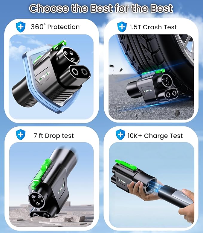 NACS to CCS Adapter, TSL DC Charging Station Adapter for Ford R1V1AN GM V0LV0 M-Benz Air Ariya Prologue,TSL to CCS Adapter DC Fast Charging,Fast Charge CCS1 EV Battery at TSL Super Chargers