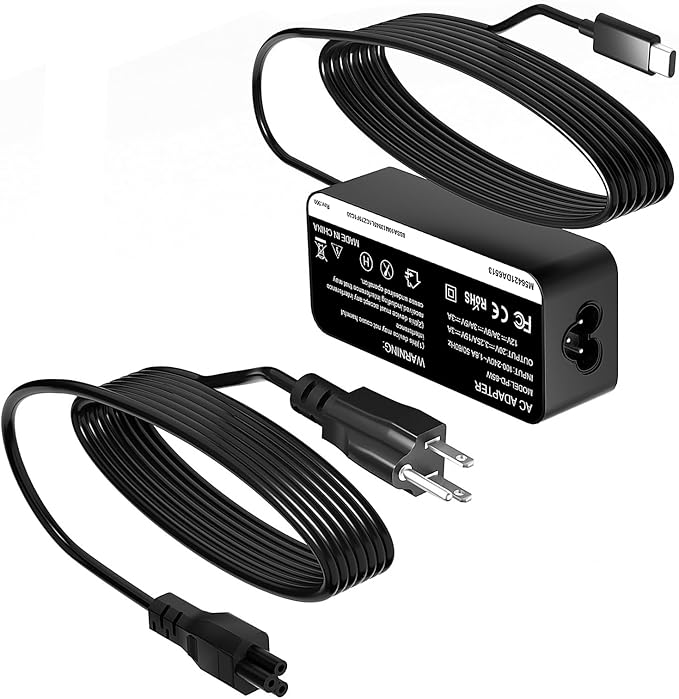 65W USB-C Charger Cable for NOCO UltraSafe Portable Jump Starter Compatible with NOCO Boost X GBX45 GBX55 GBX75 GBX155 Power Adapter Cord