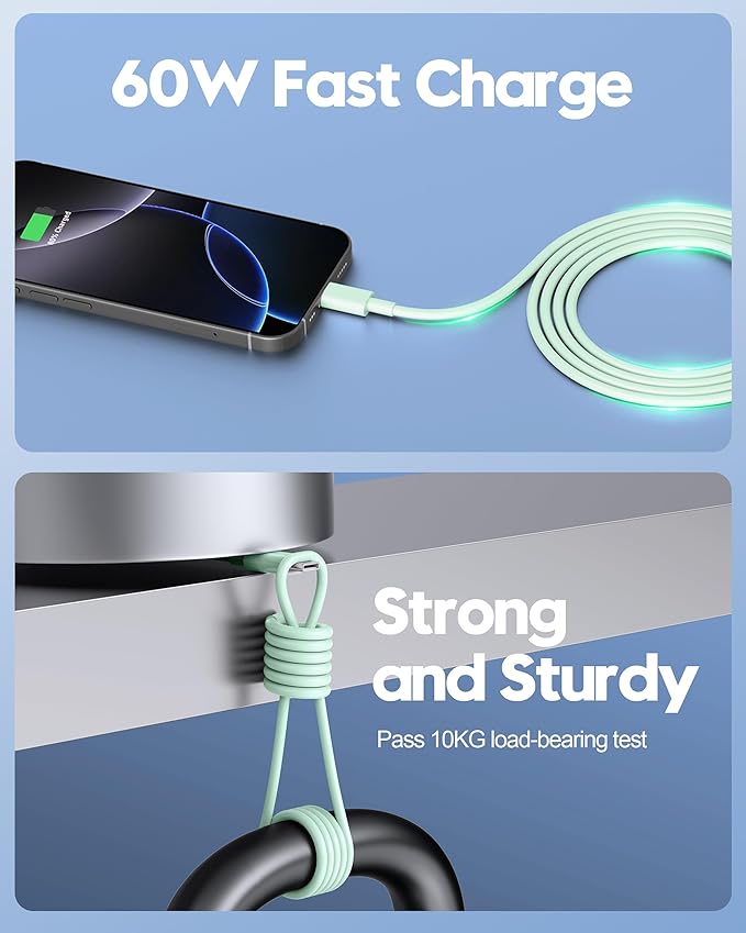 iPhone 17e/17/17 Pro Max Fast Charger, 2-Pack 20W USB C Wall Charger Fast Charging Block with 10FT Long USB-C Cable Cord for iPhone 17e/17/17 Pro Max/16e/16/15 Pro/Plus, iPad Pro 13/12.9/11, AirPods