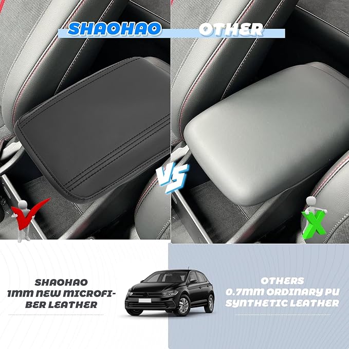 SHAOHAO for 2025 2026 Hyundai Kona Center Console Cover Fit for 2024 2025 2026 Hyundai Kona Accessories (SE, SEL, N Line, Limited Armrest Cover 2025 2026 Kona SX2 Arm Rest Cushion Soft Pad Protector