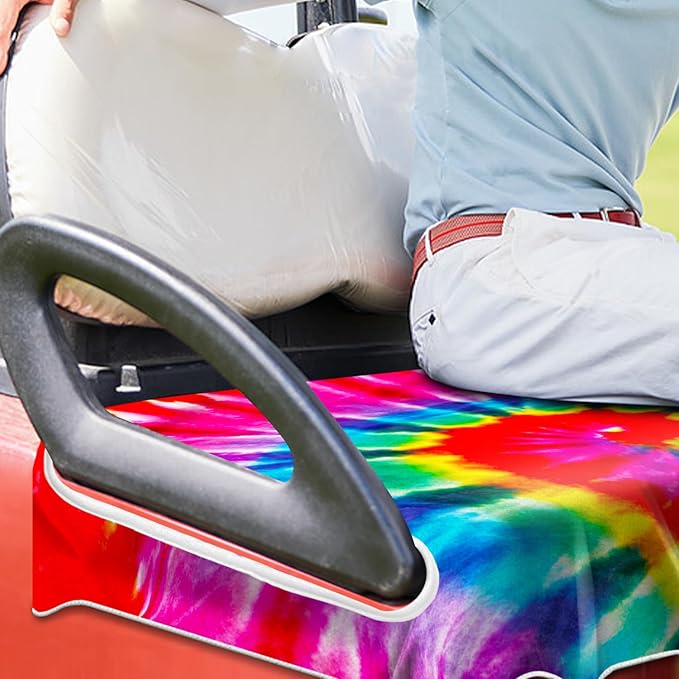 ENYORSE Golf Cart Seat Covers - Ethnic Style Golf Cart Towel Blanket for 2/4 Seater, Soft & Breathable Microfiber, Keeps Seats Cool & Comfortable, 51”x31”, Fits EZGO/Yamaha/Club Car