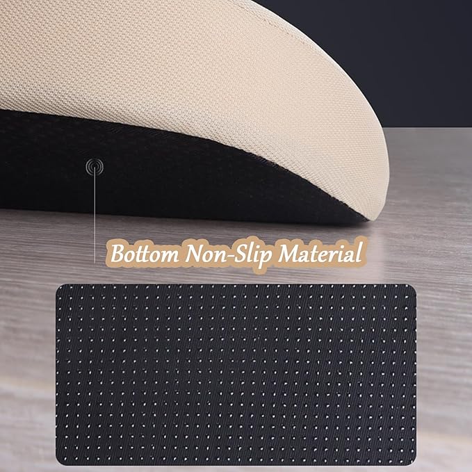 2 in 1 Wedge Car Cushions for Driving - Adult Booster Seat for Car to Raise Height - 3.5 Inches Memory Foam Driver Seat Cushion Lumbar Support for Car Truck Seat,Black