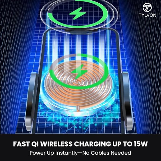 Wireless Car Charger, Air Vent Auto-Clamping Car Mount 15W Fast Charging, Compatible with iPhone 15/14/13/13 Pro/12 Pro Max/12 pro/12/11/10, Samsung Galaxy S24/S23/S22, Google Pixel 8/7/6