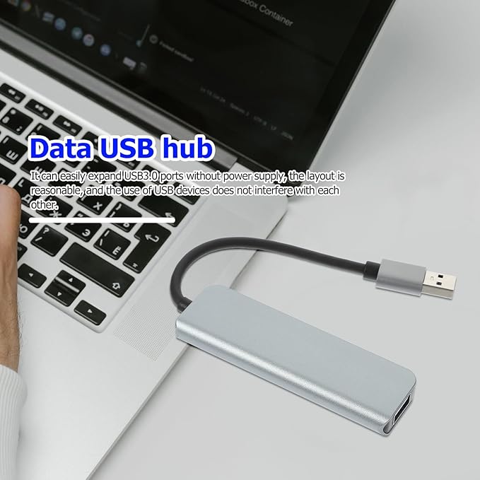 Kisangel USB Hub USB Port Expander for Laptop Computer High-Speed Data Transfer Up to Multi-Device Connection for Keyboard Mouse Printer Webcam No Driver Needed Compact and Portable Design