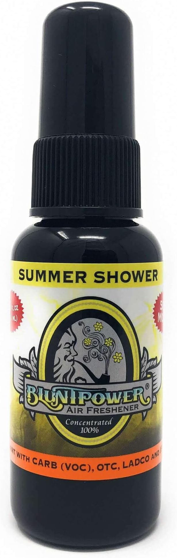 BluntPower (Summer Shower, 1 Pack) Concentrated Air Freshener for Room and Car Spray - Oil-Based Diffuser Spray Bottle - Long-Lasting Bathroom Spray, Car Freshener, & Odor Eliminator Spray