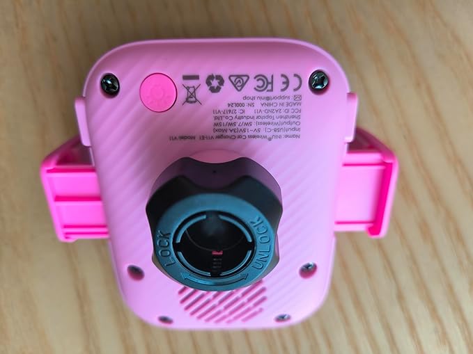 INIU Qi2 Certified 15W Car Phone Holder Wireless Charger, Ultra-Stable 22N for MagSafe Car Mount Charger with Cooling Fins & RGB Lighting Only for iPhone 16/15/14/13/12 Series, Pink