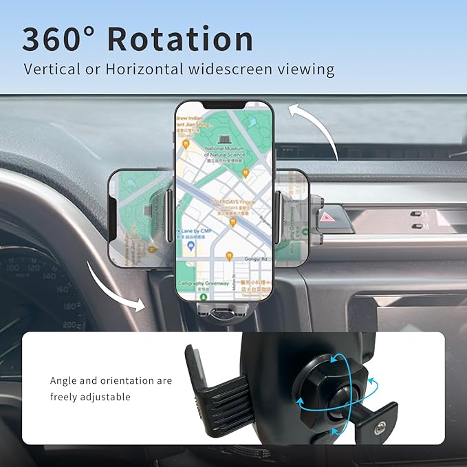 Car Phone Mount for Toyota RAV4 2013–2018 Vehicle-Specific Dash-Mounted Phone Holder with Upgraded Metal Ball Joint,Stable 360° Rotation Car Cell Phone Holder,Toyota RAV4 Auto Accessiores