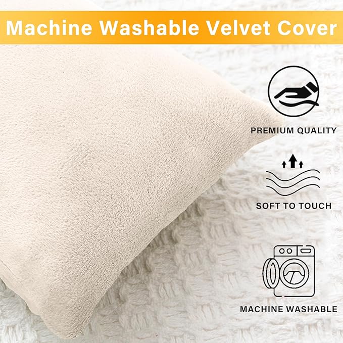 2 Pack Small Pillow, Memory Foam Mini Pillow 11 X 7 Inches for Travel, Sleeping, Nap and Neck, Knee, Lumbar Support, Tiny Cushion for Pet, Dogs (Off-White)