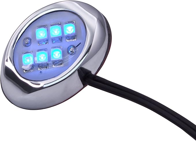 Oznium LED Modules (Round Chrome, Blue LED)
