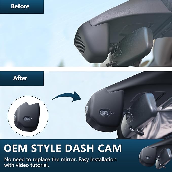 Mangoal Front 4K & Rear 1080p Dash Cam Custom fit for 11th Honda Civic 2022-2026(Black), Si Type R Hatchback XL Sport SE EX_L Touring 1.5 2.0T, OEM Look, WiFi & App, GPS, 128GB Card