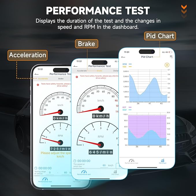 ANCEL BD200 OBD2 Scanner Bluetooth - Code Reader & Check Engine Diagnostic Scan Tools with Car Battery Test, Exclusive App on iOS & Android, Wireless OBDII Adapter Works for 1996 & Newer Vehicles