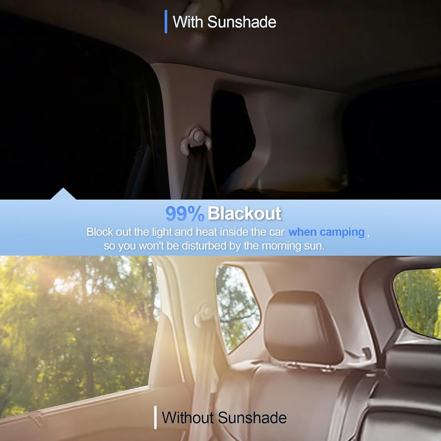 5pcs Car Window Shades for GMC Sierra 1500 2500 3500 (SLT, AT4, Denali) 2019-2025 Accessories,Windshield Side Rear Full Sunshade,Sun Visor UV Blocking, Privacy Protection for Camping Outdoor