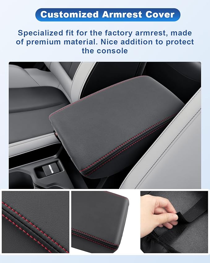 CDEFG for 2025 2026 Subaru Forester Center Console Cover, for 2025 2026 Subaru Forester Accessories Armrest Cover Middle Console Pad Arm Rest Cushion