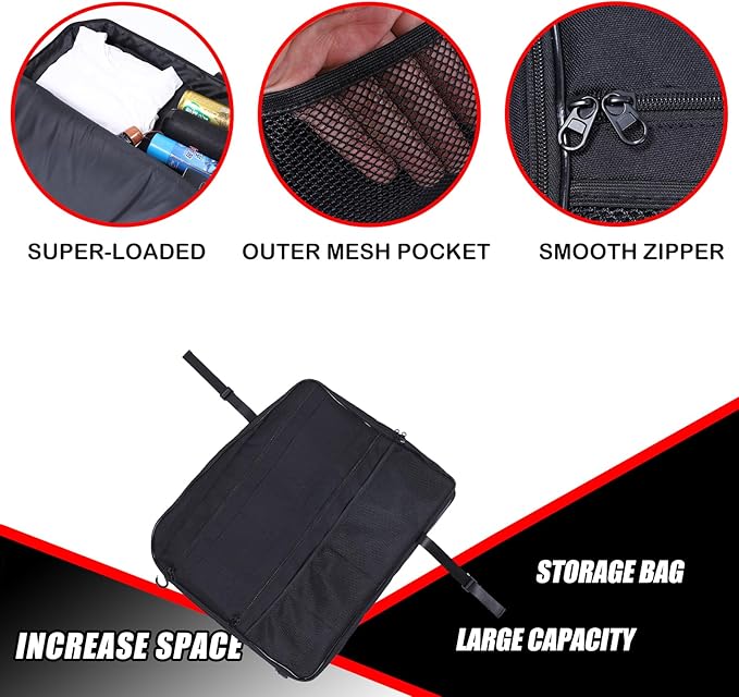 Car Sunroof Organizer Bag Compatible with 2024 2025 2026 Hummer EV Roof Panel Storage Bag Waterproof Foldable Multi-Function Car Rooftop Carrier Sunroof Storage Bags (Rear Top Roof Glass-Right)