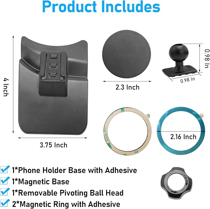 Compatible with Toyota Tundra Phone Holder 2017-2021 for Air Vent,2nd Gen Tundra Phone Mount Magnetic Navigation Bracket Anti-Shake,360 Degree Rotation Tundra Dashboard Cell Phone Mount Stand
