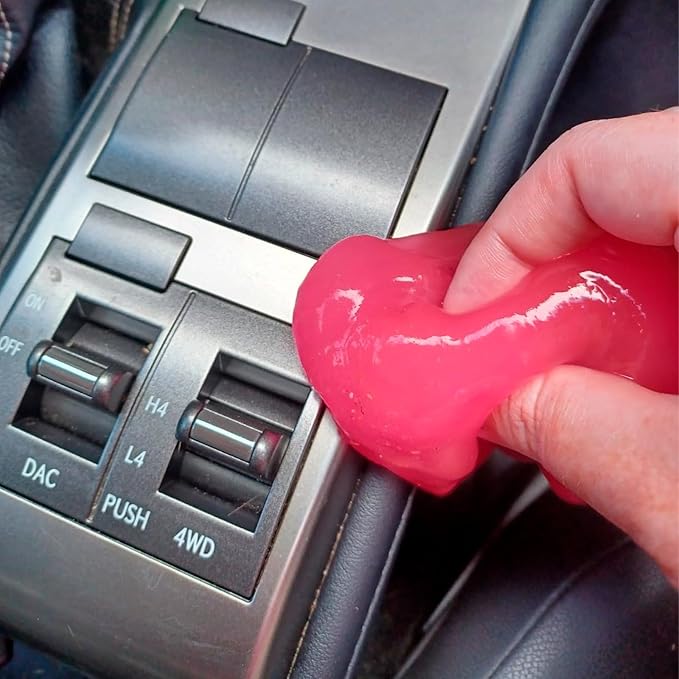 x xotic tech Car Cleaning Gel for Car Detailing Putty Interior Cleaner Slime Reusable Auto Detail Tools Supplies Accessories Valentines Day Gifts for Him Her Men Women Stocking Stuffers Pink 2 Pack