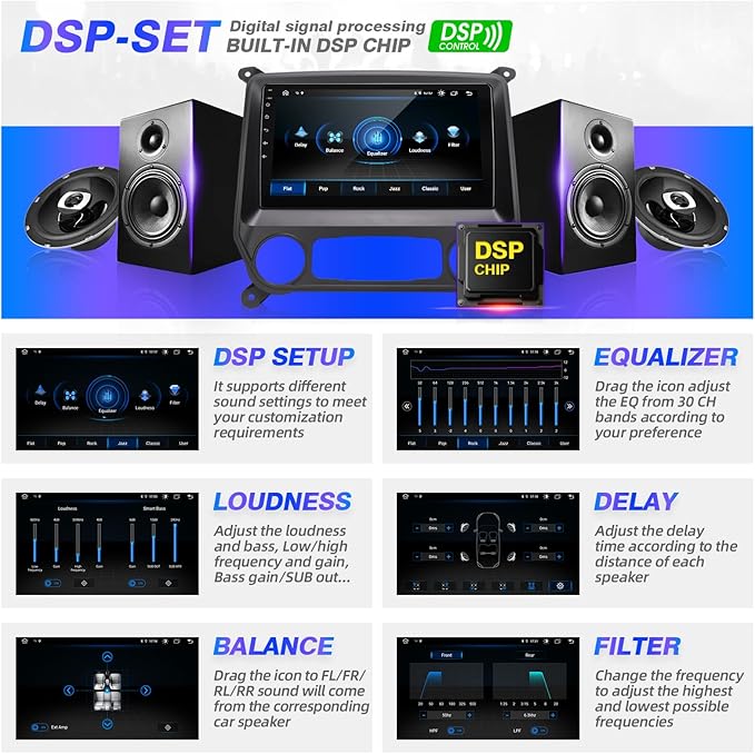 for Silverado Sierra Radio Compatible with Wireless Carplay Android Auto,Car Stereo Bluetooth Navigation GPS WiFi FM AM Multimedia Player Camera Touchscreen 8core Head Unit (2014-2018)