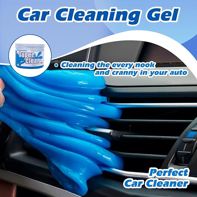 x xotic tech Car Cleaning Gel for Car Detailing Putty Interior Cleaner Slime Auto Detail Tools Supplies Accessories Valentines Day Gifts for Him Her Men Women Stocking Stuffers Blue 6 Pack