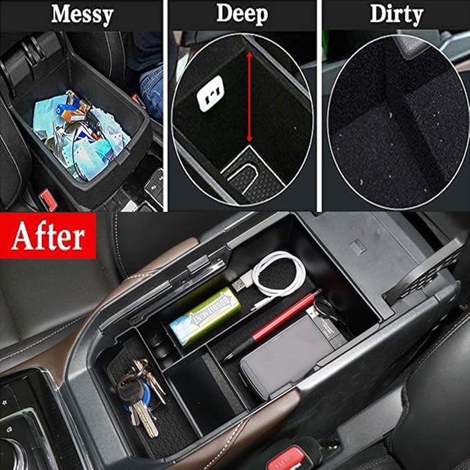 TTCR-II for Mazda CX-30 Center Console Organizer Tray 2020-2025 2026, Center Armrest Glove Storage Box Compatible with 2020-2025 Mazda CX-30 Console Organizer