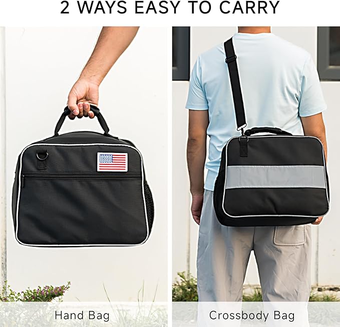 Motorcycle Helmet Bag with Shoulder Strap, Large Water-Resistant Helmet Storage Bag, Carry-Friendly for Motorcycle Bike Welding Helmets