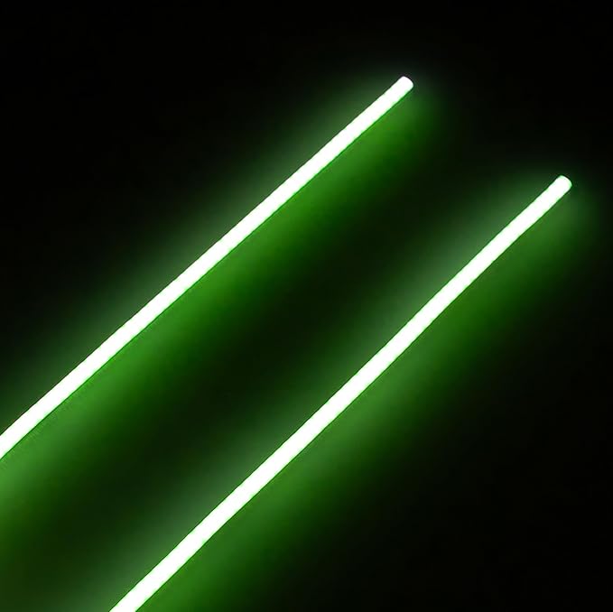 MEUS RACING RC LED Strip Colored Light Strip Flexible Cuttable for TRX4M SCX24 1/24 1/18 RC Crawlers Upgrade(Green)