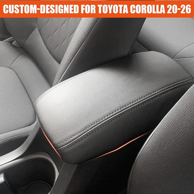 Center Console Cover for 2020-2025 2026 Toyota Corolla - Premium Armrest Lid Protector Easy Installation, No Tools Required for Toyota Corolla 2020 2021 2022 2023 2024 2025 2026