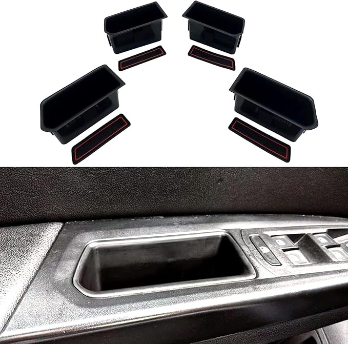 JOJOMARK Compatible with VW Atlas and Cross Sport 2018 2019 2020 2021 2022 2023 Accessories Door Grab Handle Storage Box Organizer Tray (Not fit for 2024)
