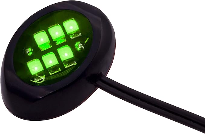 Oznium LED Modules (Round Black, Green LED)