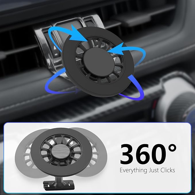RAV4 Phone Mount for Magsafe, Exclusive Fit for Toyota RAV4 2019-2025, for iPhone 16/15/14/13/12/Mini Series, Air Vent Toyota RAV4 Accessories