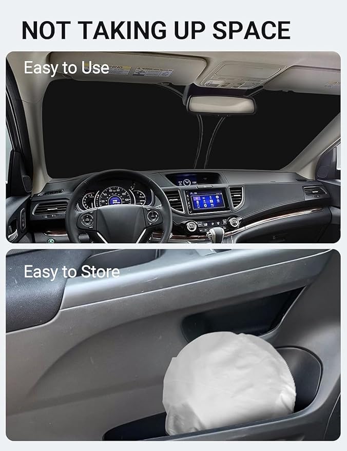 Proadsy 2026 Upgrade Front Windshield Sun Shade Foldable Sunshade Protector Custom Fit for 2012-2016 CRV CR-V SUV LX EX EX-L EX-L Navi Touring Accessories