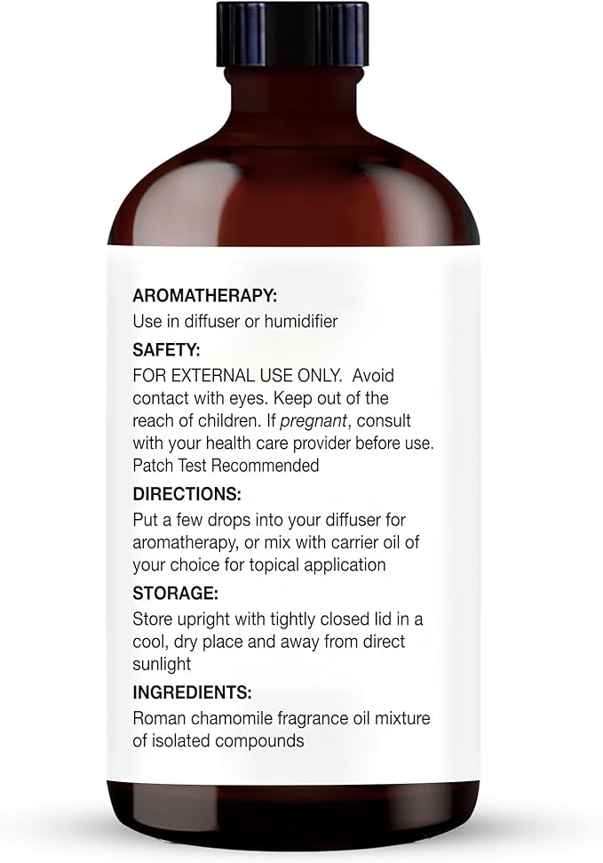Majestic Pure Essential Oil with Glass Dropper - 100% Pure and Natural - Essential Oils for Diffuser, Aromatherapy, Soap and Candle Making, Chamomile Essential Oil, Chamomile Oil, 4 Fl Oz