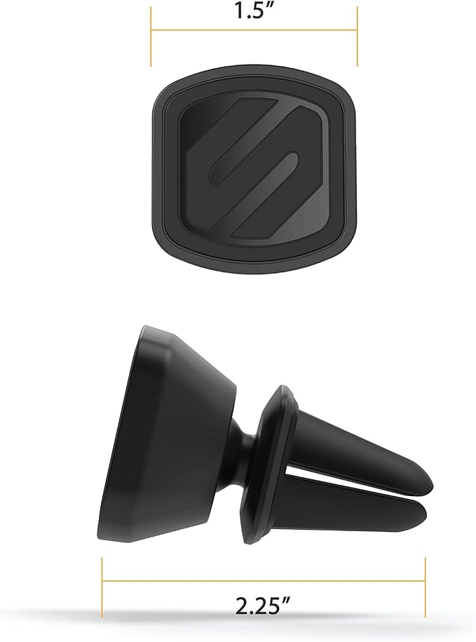 Scosche MagicMount Select Magnetic Phone Holder for Car Vent, Strong Magnet Phone Mount with 360° Rotation for Secure Hands Free Use, Car Mount for iPhone and Android, Not MagSafe Compatible