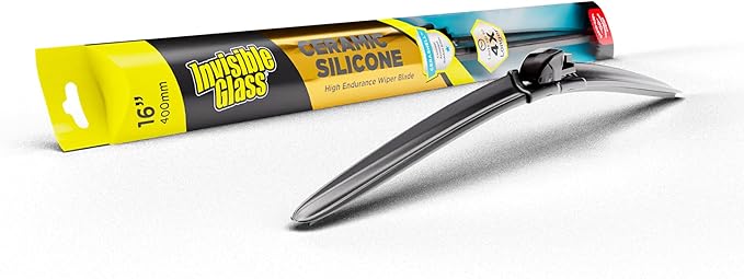 Invisible Glass CSB16 Ceramic Silicone 16" Premium All-Season Windshield Wiper Blade – Automotive Replacement Beam Blade with HydroGuard Water Repellent Coating for Quiet, Streak-Free Performance