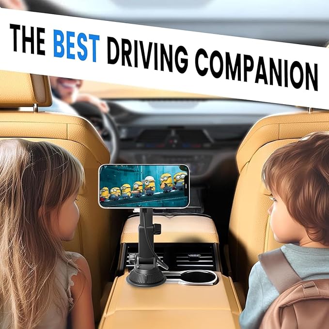 OHLPRO for MagSafe Cup Holder Car Mount Charger for iPhone 17, 15W Fast Charging Magnetic Cupholder Phone Mount, Compatible with iPhone 16 15 14 13 12 Series, for Kids Road Trip Essentials
