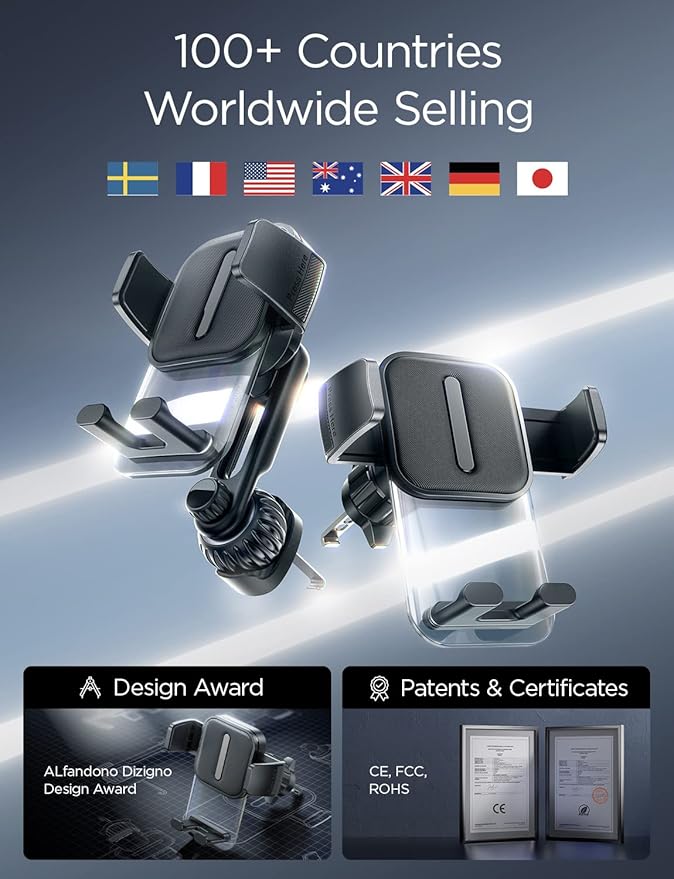 LISEN for MagSafe Car Mount Magnetic Phone Holder for Your Car Magnet Air Vent Cell Phone Holder Mount Car Accessories Gift for Men Women fit iPhone 17-12 Dashboard Mount Kits