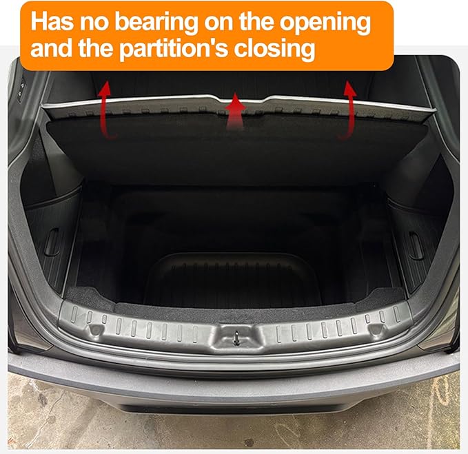 Custom Fit Trunk Storage Bins for Tesla Model Y Juniper 2025-2026 - Rear Cargo Organizer with Lids - TPE Waterproof & Odorless Car Interior Accessories