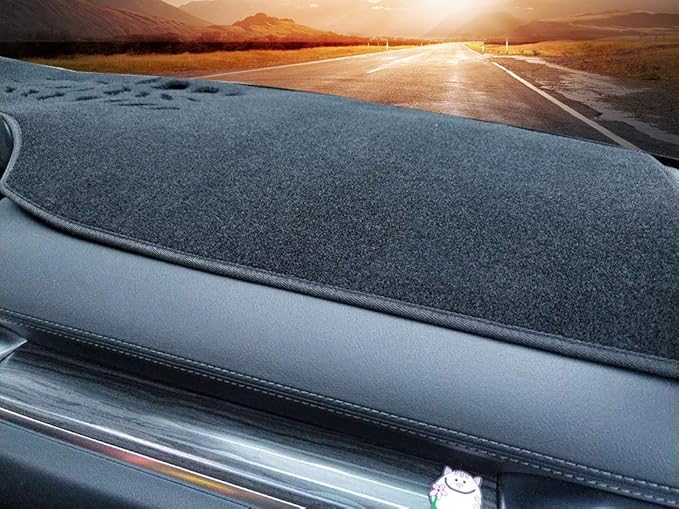 Beerte Black Car Dashboard Center Console Cover Protector Sunshield Cover Dash Mat Pad for Mazda CX5 2017-2025 2026 (Polyester)