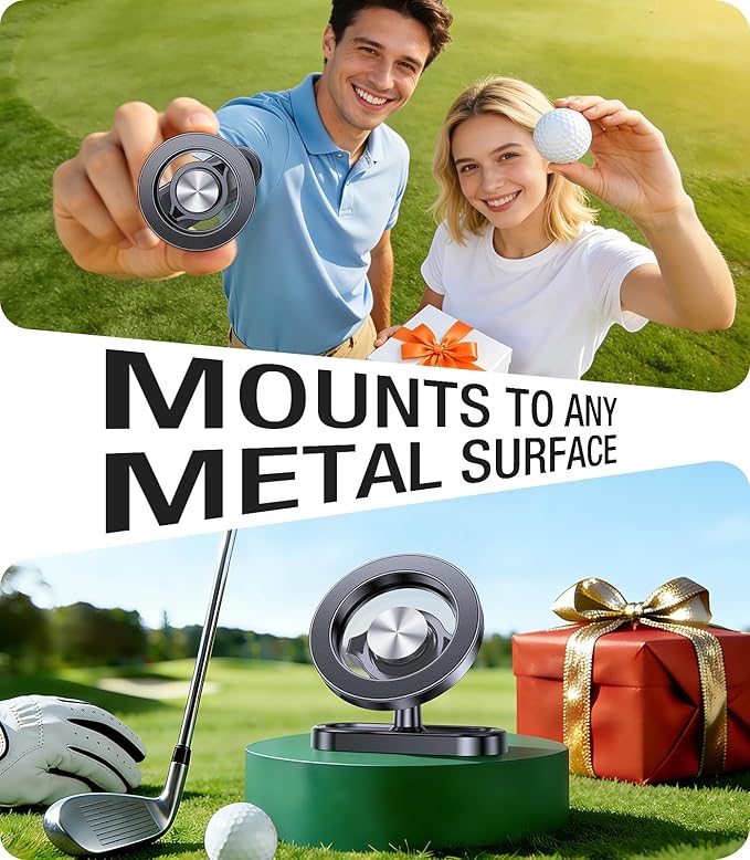 Magnetic Golf Cart Phone Holder for MagSafe Gym Mount【Strong Magnets】Magnetic Phone Holder for Golf Cart Phone Mount for iPhone 17 16 15 Fits EZGO Club Car Yamaha Icon Golf Accessories For Mothers Day