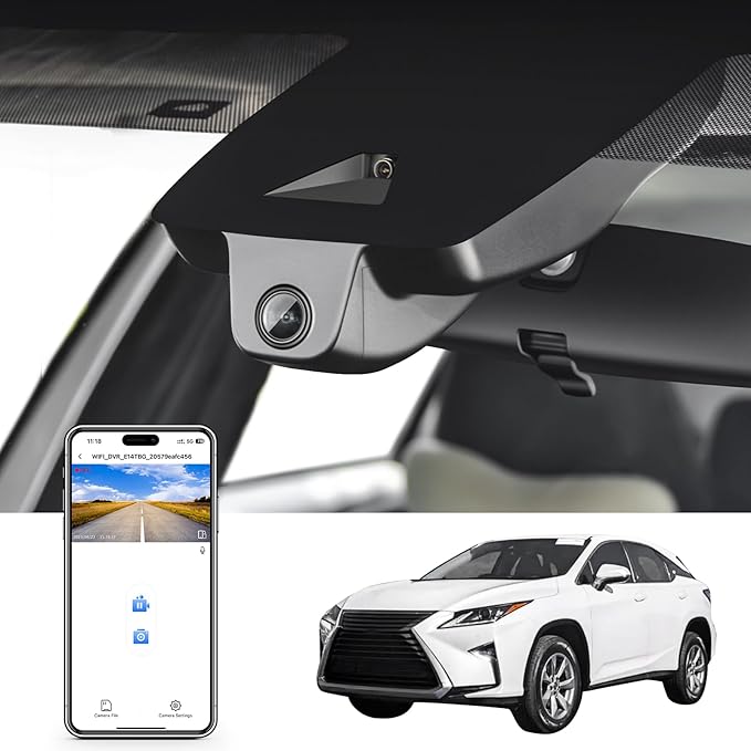 Mangoal 4K Dash Cam Custom for Lexus RX 2018 2019 2020 2021 2022 (Model B),RX 350 450h 350L F Sport Luxury,OEM Look, UHD 2160P Video,Parking Mode, WiFi & App,Loop Recording,64GB Card